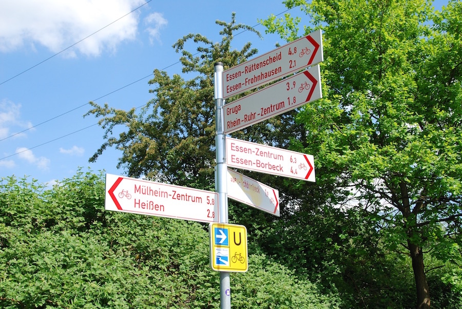 Radschnellweg Ruhr Beschilderung