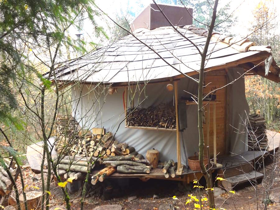 Leben im Wald bewusstes Leben