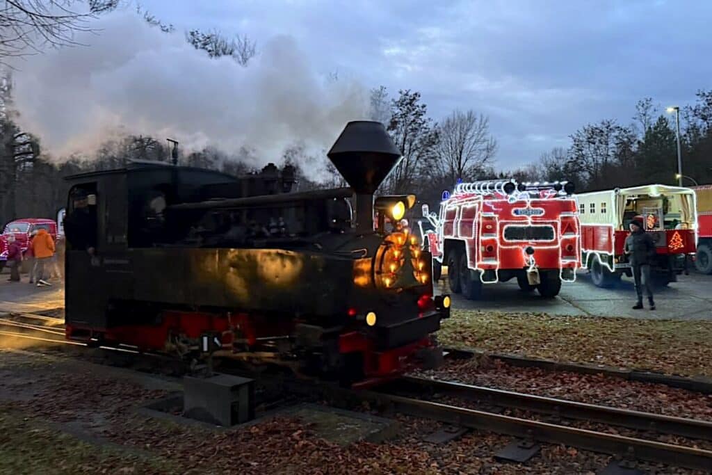Weißwasser Oberlausitz Winter Weihnachten Waldeisenbahn