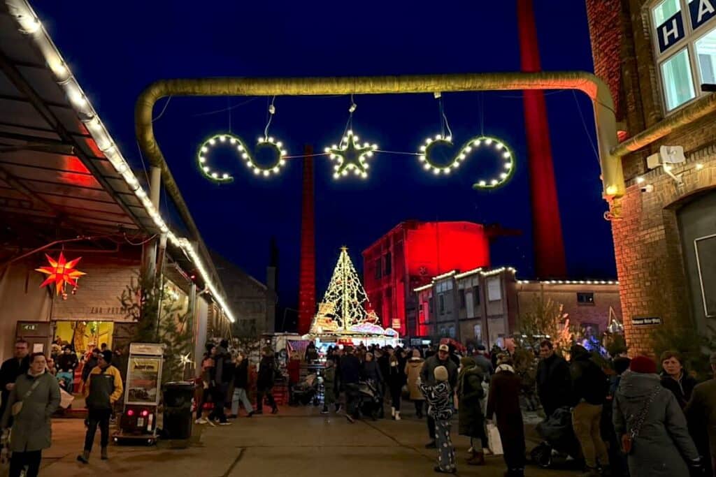Weißwasser Oberlausitz Winter Weihnachtsmarkt Telux-Gelände