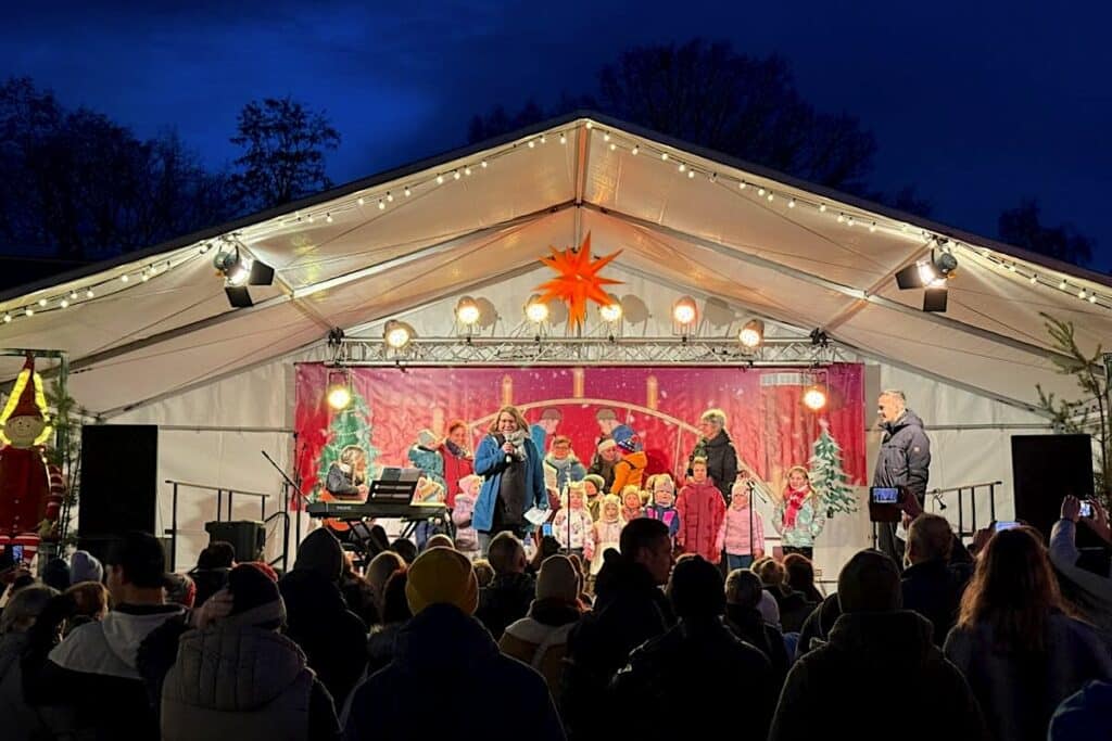 Weißwasser Oberlausitz Winter Weihnachtsmarkt Telux-Gelände