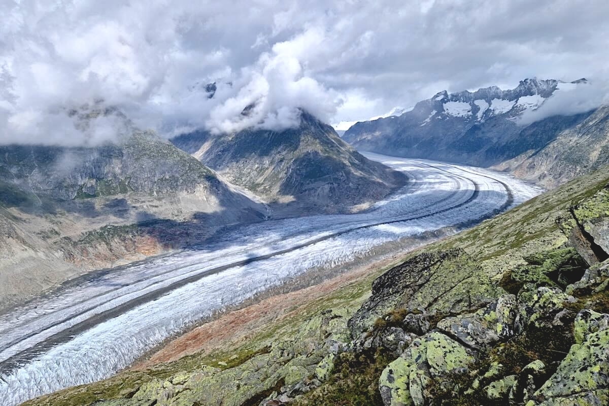 Aletschgletscher: Wanderung im Schweizer Kanton Wallis