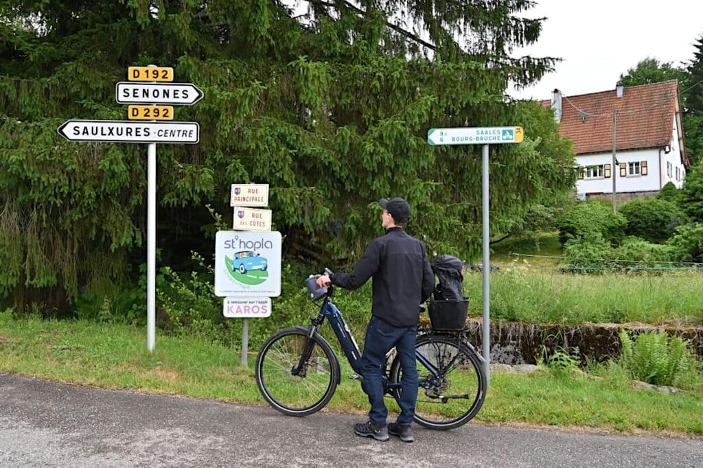 Vélo Bruche Radweg Elsass Vogesen Radfahren