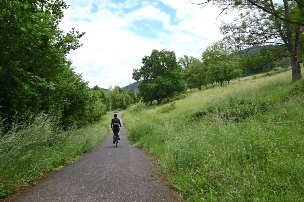 Vélo Bruche Radweg Elsass Vogesen Radfahren